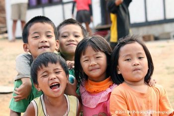 Happy children in Bhutan