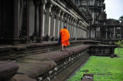 A Monk in Angkor Wat