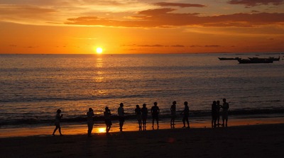 Sunset over Jimbaran Bay