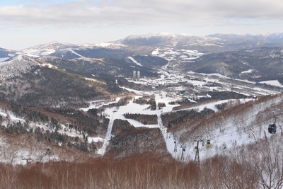 Aerial view of Tomamu