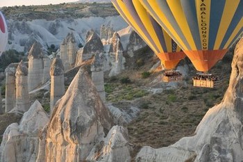 hotair ballon over Cappadocia
